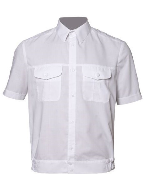 Белая военная рубашка