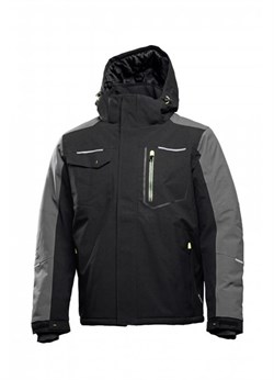 AMOS yтепленная куртка с капюшоном черная - фото 101207