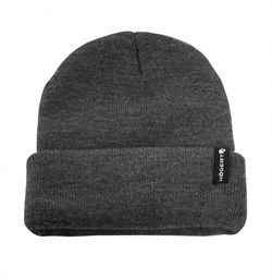 EGON зимняя двойная шапка темно-серая меланжевая - фото 101339