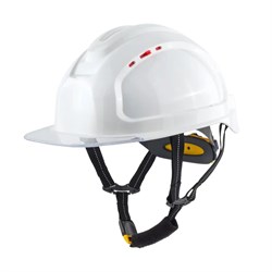 Каска СОМЗ-80 АБСОЛЮТ ПРЕСТИЖ RAPID (783717) белая, бесцветный козырек - фото 103864