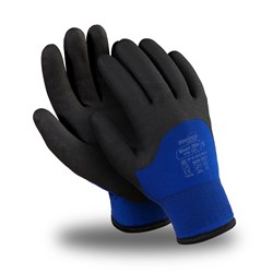 Перчатки ЮНИТ ОЙЛ (WG-782), акрил, нейлон, HPT® 3/4, цвет черно-синий - фото 104194