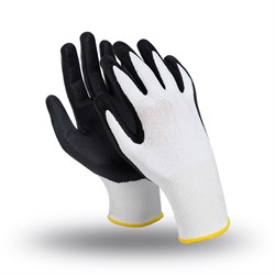 Перчатки ЮНИТ (MG-125), полиэфир, спандекс, нитрил частичный, оверлок - фото 104232