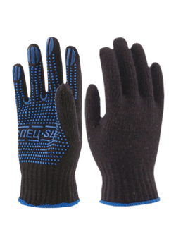 Перчатки трикотажные с ПВХ СПЕЦ-SB® черный, (Пер 011) - фото 104256