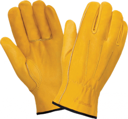 Перчатки ДРАЙВЕР К, (0140), кожа класс А+, без подкладки, резинка для удерживания - фото 104338