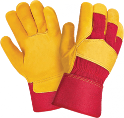 Перчатки СИБИРЬ, (0112-11-RU), спилок, х/б, жесткий манжет, подкладка - фото 104340