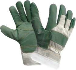 Перчатки ЗАЩИТА ЗИМА, (0148), кожа, х/б, акриловый мех - фото 104344