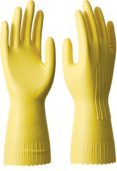 Перчатки СПЕЦ-SB хозяйственные, латекс, хлопковое напыление, 0.40/300мм - фото 104397