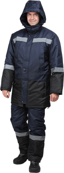 Костюм МЕРКУРИЙ зимний, т/синий-черный - фото 104582