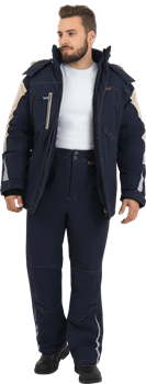 Брюки ХАЙ-ТЕК зимние, синий - фото 104681