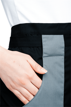 Фартук БИСТРО, черный-т/серый - фото 104693