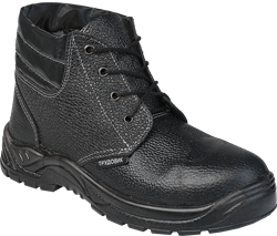 Ботинки ТРУДОВИК иск. мех, юфть/кирза ПУ - фото 104826