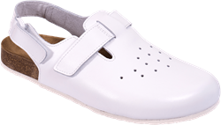 Сабо МАКАС мужские, кожаные (белый) - фото 104900