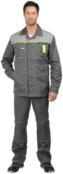 Куртка ТУРБО удлиненная летняя, серая - фото 104944