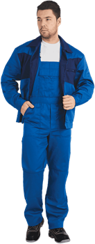 Костюм СПЕЦИАЛИСТ-2 летний, василек-т/синий (Куртка+полукомбинезон) - фото 105070