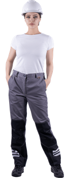 Брюки ЭДВАНС летние, серый-т.серый-черный, женские - фото 105328