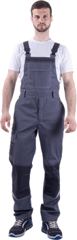 Полукомбинезон ТУРБО SAFETY летний, серый-т.серый - фото 105710