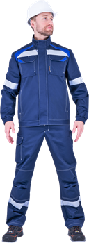 Костюм СТАРАТЕЛЬ летний, синий-василек (Куртка+брюки) - фото 105794