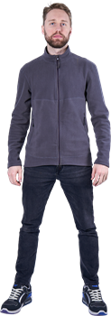Куртка флисовая ФЬЮЖЕН, темно-серая - фото 106380