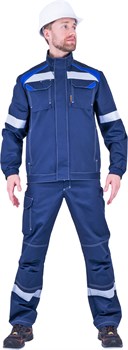 Костюм СТАРАТЕЛЬ летний, синий-василек (Куртка+брюки) Импорт - фото 106448