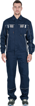Костюм КОНФОРМ летний, т/синий-серый (Куртка+брюки) Импорт - фото 106584