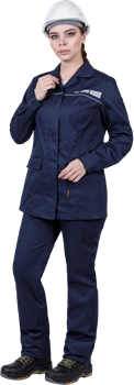 Костюм ОПЕРАТОР летний, т/синий, женский (Куртка+брюки) - фото 106650