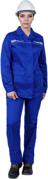 Костюм ОПЕРАТОР летний, василек, женский (Куртка+брюки) - фото 106674