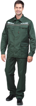 Костюм ОПЕРАТОР летний, зеленый (куртка+брюки) Импорт - фото 106721