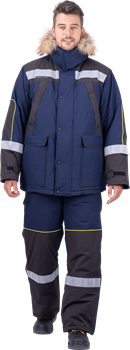 Костюм УРАГАН-УЛЬТРА зимний, т/синий-черный - фото 106851