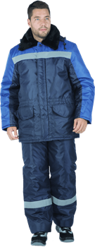 Костюм РЕГИОН зимний, т/синий-василек - фото 106928
