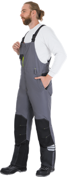 Полукомбинезон ЭДВАНС зимний, серый-т.серый-черный - фото 107074