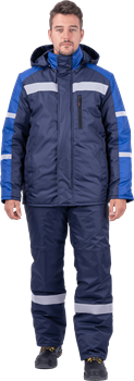 Костюм РОУД зимний, т/синий-василек - фото 107268