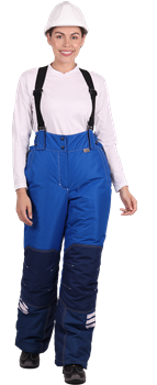 Брюки ЭДВАНС зимние, василек-синий, женские - фото 107548