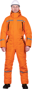 Комбинезон ПИЛОТ зимний, флуоресцентный оранжевый - фото 107772