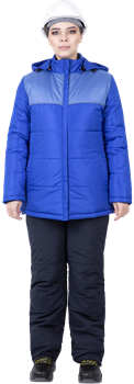 Куртка ЗИМУШКА НЕО зимняя, василек, женская - фото 107820