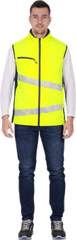 Жилет мужской утепленный ACTIVE, флуоресцентный желтый-синий - фото 107870