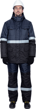 Костюм МЕРКУРИЙ-2 зимний, т/синий-черный - фото 108047