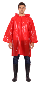 Плащ ДОЖДЕВИК ЛЮКС красный - фото 108073