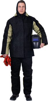 Костюм сварщика комбинированный спилок/брезент утепленный, 2.6 - фото 108208