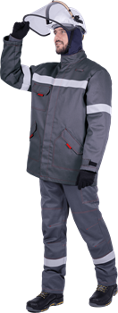 Куртка-накидка ЭлектроСтоп ТЕРМО усиленная ЗЭТВ 36.4 кал/см2 - фото 108283