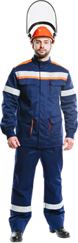 Костюм 20.1 кал/см2 из огнезащитной ткани WORKER,(Куртка+брюки) - фото 108327