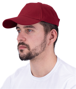 Бейсболка бордовая - фото 109101