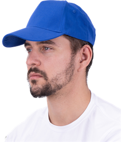 Бейсболка васильковая, электрик - фото 109125