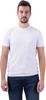 Футболка с лайкрой мужская белая - фото 109181