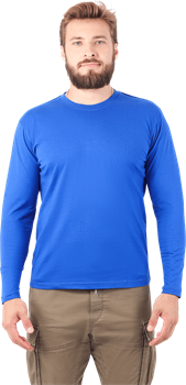 Футболка длинный рукав василек 160 г/м2 - фото 109187