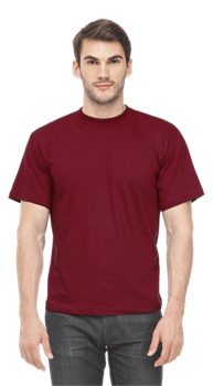 Футболка короткий рукав 160 г/м2, бордо - фото 109193