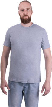 Футболка короткий рукав 160 г/м2, серая меланж - фото 109200