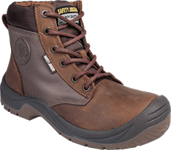 Ботинки DAKAR (ДАКАР) с МП и МС, нубук ПУ/ПУ (коричневые/BRN) - фото 109386