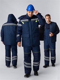 Костюм зимний ProfLine Specialist (тк.Мембрана) п/к, т.синий - фото 136165