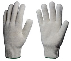 Перчатки х/б 10кл. СТАНДАРТ 30-32гр. 116текс, белые - фото 140003