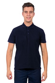 Рубашка-Поло (тк.Трикотаж), т.синий - фото 141630